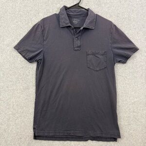 J. Crew Men's Black Polo Shirt small charcoal